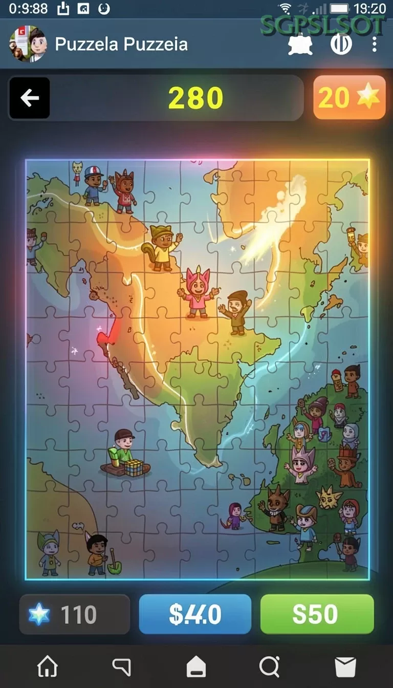 Cuplikan layar UT77 — menu navigasi