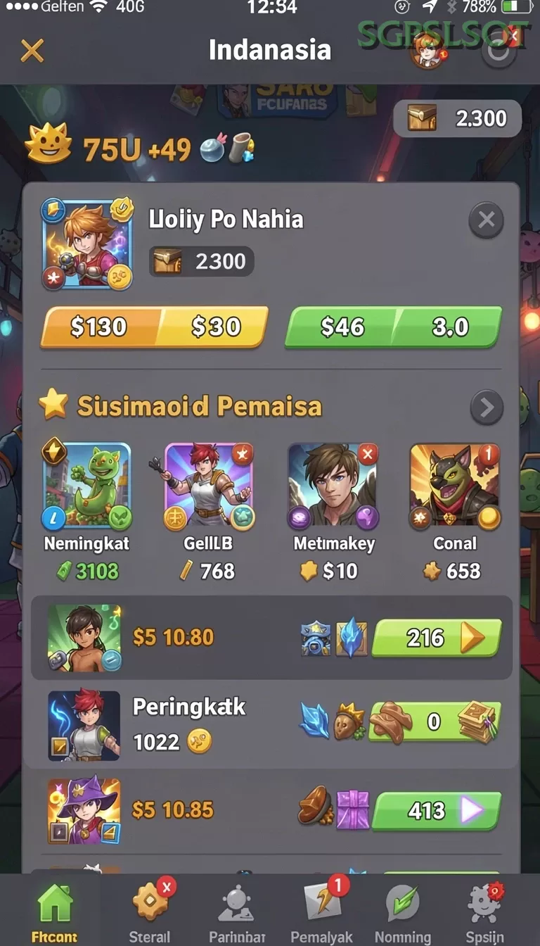 Cuplikan layar 666F — pengaturan akun