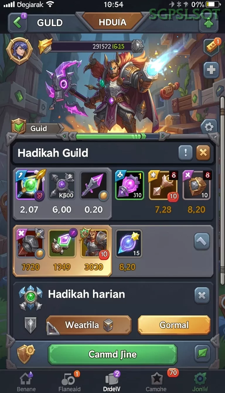 Cuplikan layar JKTPLUS — menu navigasi