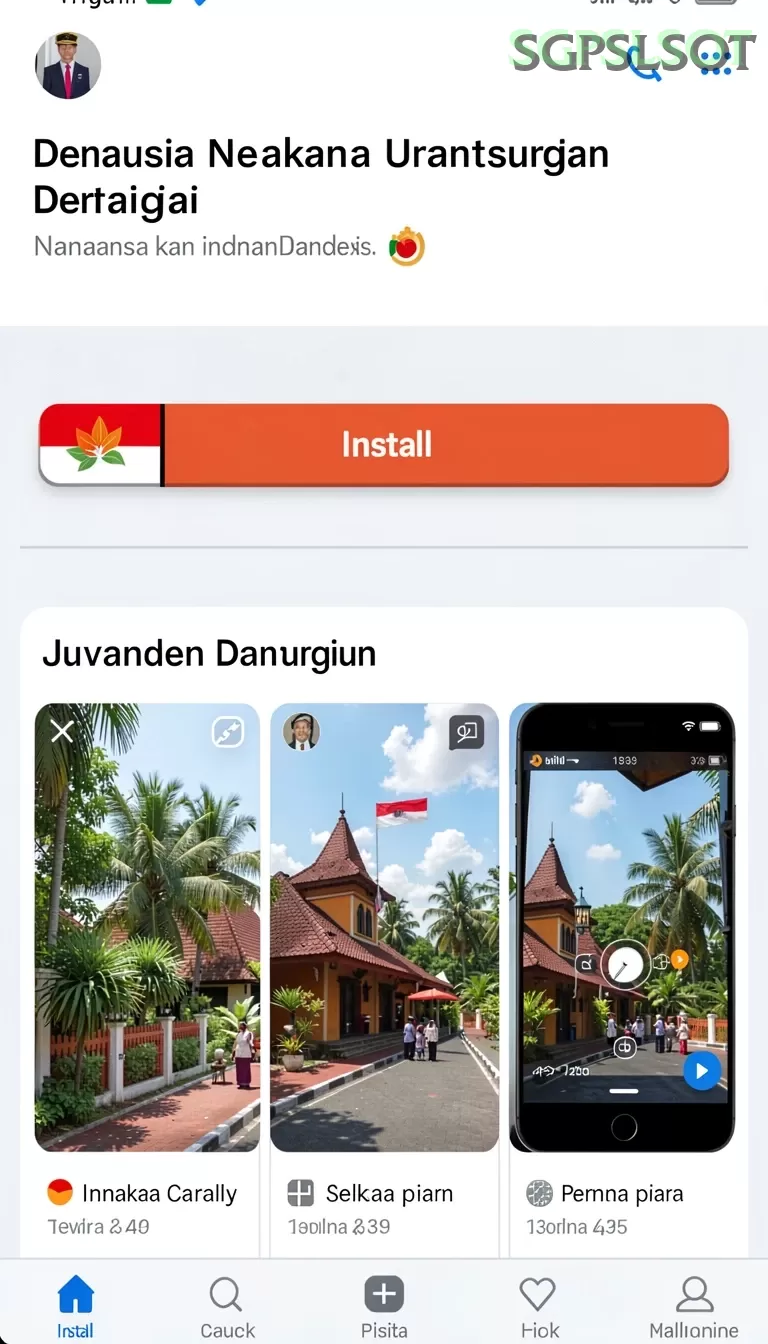 Cuplikan layar 666F — menu navigasi